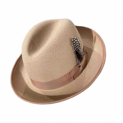 7 colors new fashion chic men women unisex short stingy Brim hamburger hat satin lining fedora hats wool felt classical design 7 colors new fashion chic men women unisex short stingy Brim hamburger hat satin lining fedora hats wool felt classical design