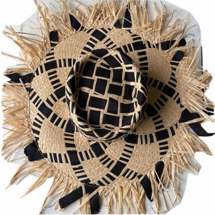 Women Sun Hat wide Brim raffia Straw pork pie fedora beach Hats Fringe Big wide brim wholesale floppy hats Women Sun Hat wide Brim raffia Straw pork pie fedora beach Hats Fringe Big wide brim wholesale floppy hats