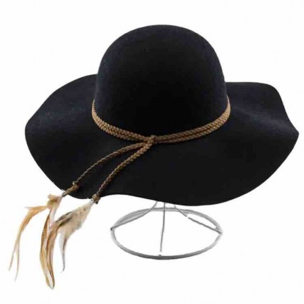 new fashion Wool felt Crushable Women lady girls Cloche Hat Bowler Hat wide brim floppy hats with feather tassel new fashion Wool felt Crushable Women lady girls Cloche Hat Bowler Hat wide brim floppy hats with feather tassel