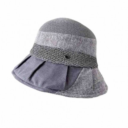 ready to ship packable paper straw Cotton and Flax stitched wide brim outdoor dress beach hat cloche sunscreen hat for women ready to ship packable paper straw Cotton and Flax stitched wide brim outdoor dress beach hat cloche sunscreen hat for women