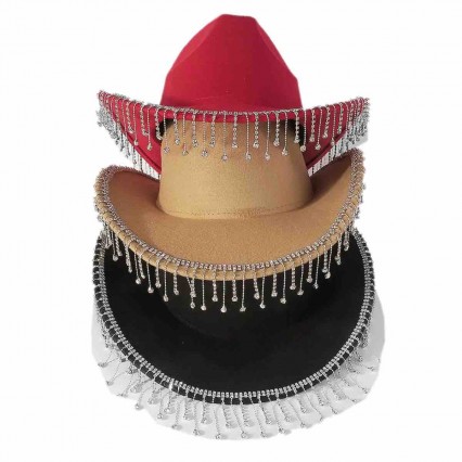 Rhinestone tassel Bride Cowgirl Hat Bling Diamond glitter cowboy Hat Bride to be Bachelorette Parties Engagement Rhinestone tassel Bride Cowgirl Hat Bling Diamond glitter cowboy Hat Bride to be Bachelorette Parties Engagement