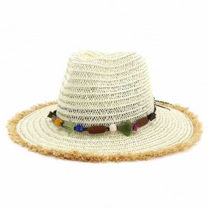 3 colors new ethnic outdoor travel UV protection jazz paper straw panama hat beach hats for women summer straw female 3 colors new ethnic outdoor travel UV protection jazz paper straw panama hat beach hats for women summer straw female