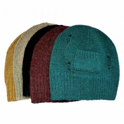5 colors stripe beanie caps crochet winter hole colorful windproof fluffy knitted beanie hat with pocket 5 colors stripe beanie caps crochet winter hole colorful windproof fluffy knitted beanie hat with pocket