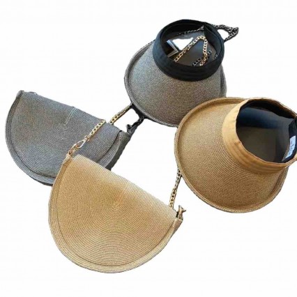 fashion chic women UPF 50+Sun Protection Hat Beach shoulder bag Sun visor hat Swimming purse and hat sets fashion chic women UPF 50+Sun Protection Hat Beach shoulder bag Sun visor hat Swimming purse and hat sets