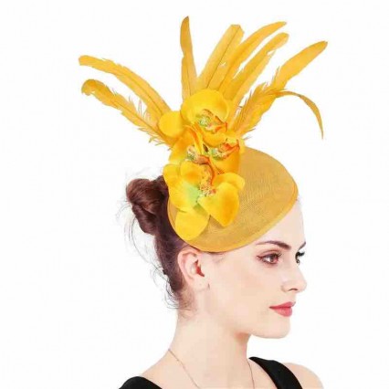 fashion women ladies Sinamay Fascinator Church Kentucky Derby Hat feather moth orchid Wedding cocktail royal party pillbox hat fashion women ladies Sinamay Fascinator Church Kentucky Derby Hat feather moth orchid Wedding cocktail royal party pillbox hat
