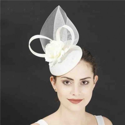 women lady elegant white sinamay pillbox Party dinner Fascinators Hat Kentucky Derby Hat hairclip Cocktail hat with mesh flower women lady elegant white sinamay pillbox Party dinner Fascinators Hat Kentucky Derby Hat hairclip Cocktail hat with mesh flower