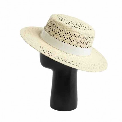 2024 fashion dress hats UPF50 summer wide brim paper straw boater beach hats for women summer straw female flat topped straw hat 2024 fashion dress hats UPF50 summer wide brim paper straw boater beach hats for women summer straw female flat topped straw hat