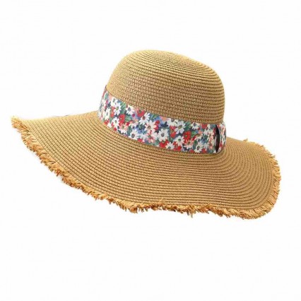 2024 new UPF50 beach hats for women summer straw female paper straw wide brim womens dress hats with floral ribbon 2024 new UPF50 beach hats for women summer straw female paper straw wide brim womens dress hats with floral ribbon