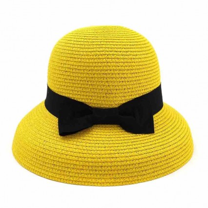 6 colors fashion chic ladies paper bucket hat outdoor beach hats for women summer straw female cloche sun hat with bowknot 6 colors fashion chic ladies paper bucket hat outdoor beach hats for women summer straw female cloche sun hat with bowknot