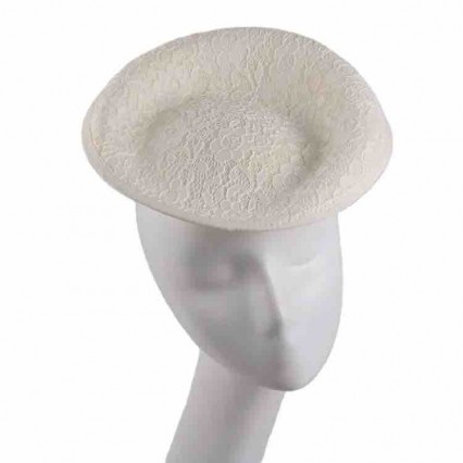 ready to ship wholesale white Pillbox lace wedding for bride Fascinator Hat Base for DIY ready to ship wholesale white Pillbox lace wedding for bride Fascinator Hat Base for DIY
