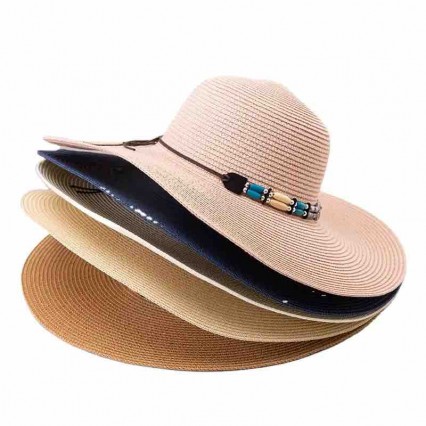 2024 new Womens UPF50 summer beach sun Hats with Accessories fashion paper straw wide brim womens dress hats 2024 new Womens UPF50 summer beach sun Hats with Accessories fashion paper straw wide brim womens dress hats