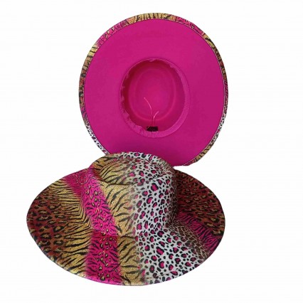ready to ship fashion leopard pattern Pork Pie jazz Hat Flat Top boater hats Wide Brim Porkpie Fedora felt hats women ready to ship fashion leopard pattern Pork Pie jazz Hat Flat Top boater hats Wide Brim Porkpie Fedora felt hats women