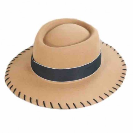 Wholesale Womens Wool Felt Fedora hats Vintage wide Brim pork pie hat Crushable Jazz Hat trimmed Wholesale Womens Wool Felt Fedora hats Vintage wide Brim pork pie hat Crushable Jazz Hat trimmed