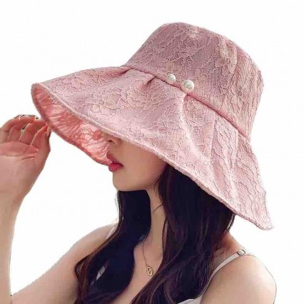 fashion chic women lady girls hats summer Packable lace Bucket Hats Fisherman Travel beach sun hat with pearl fashion chic women lady girls hats summer Packable lace Bucket Hats Fisherman Travel beach sun hat with pearl