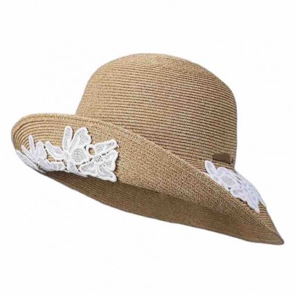 Womens UPF50 foldable summer beach sun Hats with lace flrowers Accessories fashion womens straw hat roll up sun wide brim Womens UPF50 foldable summer beach sun Hats with lace flrowers Accessories fashion womens straw hat roll up sun wide brim