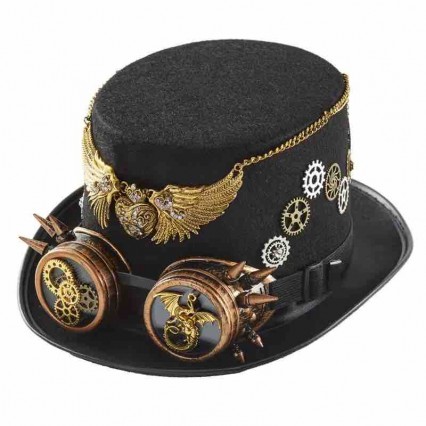 women men Victorian Steampunk Gothic Medieval Retro Knight Hat Top Magic Hats Halloween Cosplay Costume Props steam punk hat women men Victorian Steampunk Gothic Medieval Retro Knight Hat Top Magic Hats Halloween Cosplay Costume Props steam punk hat