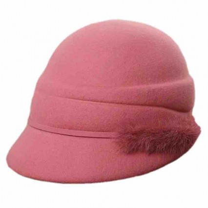 Fashion chic women ladies girls elegant pink Wool Felt derby bowler church dress Hats cloche beret hat with mink fur Fashion chic women ladies girls elegant pink Wool Felt derby bowler church dress Hats cloche beret hat with mink fur