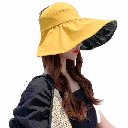 fashion chic women lady packable cotton wide brim Bucket Hats ponytail sun visor hat UPF 50+UV sun protecting hats fashion chic women lady packable cotton wide brim Bucket Hats ponytail sun visor hat UPF 50+UV sun protecting hats
