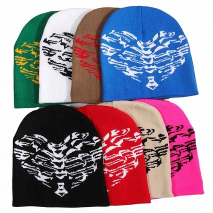 Y2k Double-Layer Knitted Streetwear hat cap Headwear Winter Knit Beanies Hats for Men Women Y2k Double-Layer Knitted Streetwear hat cap Headwear Winter Knit Beanies Hats for Men Women