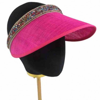 fashion Women Summer 7 colors sinamay diamond UV Protection sun Visor hat Wide Brim Beach Pool Golf sunscreen hat for women fashion Women Summer 7 colors sinamay diamond UV Protection sun Visor hat Wide Brim Beach Pool Golf sunscreen hat for women