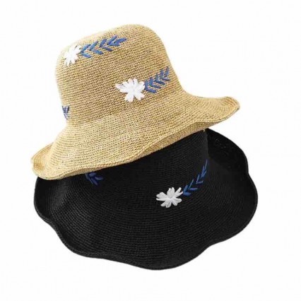 luxury fedora hats for women beach packable embroidery cloche Hats Upf50+ UV protection wide brim straw sun hat luxury fedora hats for women beach packable embroidery cloche Hats Upf50+ UV protection wide brim straw sun hat