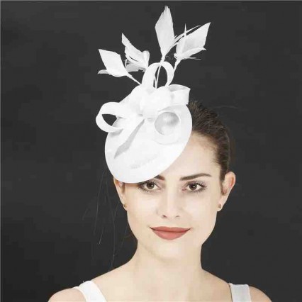 Sinamay Fascinator Hats for Women Kentucky Derby Hat Flower Feather Wedding Fascinator Headband small white church hats Sinamay Fascinator Hats for Women Kentucky Derby Hat Flower Feather Wedding Fascinator Headband small white church hats