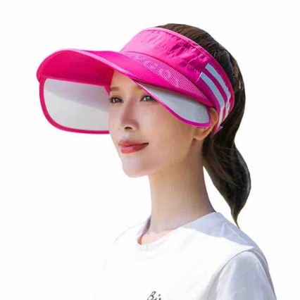 Summer Sun Visor Women Adjustable Golf Cap with Retractable Brim UV Protection Beach tennis hat for women Summer Sun Visor Women Adjustable Golf Cap with Retractable Brim UV Protection Beach tennis hat for women