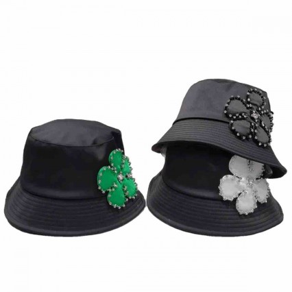 Women Fisherman Sun Hats rhinestone trim 3D flowers bucket hat Beach Travel Summer Cap hats for women luxury Women Fisherman Sun Hats rhinestone trim 3D flowers bucket hat Beach Travel Summer Cap hats for women luxury