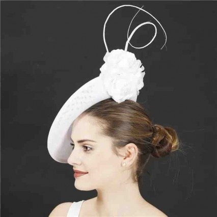 Women's Kentucky Derby hat sinamay small white church hats Wedding Cocktail Tea Party headband headwear Fascinators Hats Women's Kentucky Derby hat sinamay small white church hats Wedding Cocktail Tea Party headband headwear Fascinators Hats