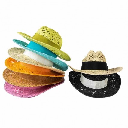 fashion chic 8 colors paper straw western cowboy hat woman beach UPF 50+UV protection sun hat cowgirl hats unisex with ribbon fashion chic 8 colors paper straw western cowboy hat woman beach UPF 50+UV protection sun hat cowgirl hats unisex with ribbon