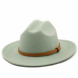 fashion men woman unisex 18 colors felt cowgirl hat western cattlemen cowboy hat with leather band  fashion men woman unisex 18 colors felt cowgirl hat western cattlemen cowboy hat with leather band