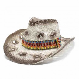 fashion men women beach hat ethic printed paper Straw cowboy hat woman beach UPF 50+UV protection sun cowgirl hat  fashion men women beach hat ethic printed paper Straw cowboy hat woman beach UPF 50+UV protection sun cowgirl hat
