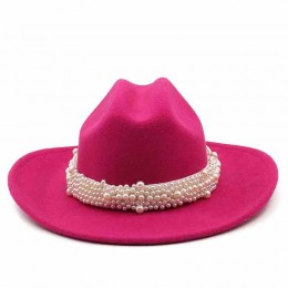 ready to ship 18 colors fashion women felt cowgirl hats western cattlemen woman cowboy hat with pearls  ready to ship 18 colors fashion women felt cowgirl hats western cattlemen woman cowboy hat with pearls