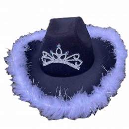 ready to ship fashion men women unisex sequins trim black imperial crown cowgirl hat western party cowboy hat woman  ready to ship fashion men women unisex sequins trim black imperial crown cowgirl hat western party cowboy hat woman