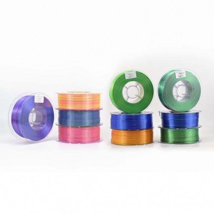 Lyjenny Bulk 1KG 1.75mm Silk Filament Dual-Color Multi-Color 3D Printer Filament Wholesale Qualified Silky Texture Plastic Rods Lyjenny Bulk 1KG 1.75mm Silk Filament Dual-Color Multi-Color 3D Printer Filament Wholesale Qualified Silky Texture Plastic Rods