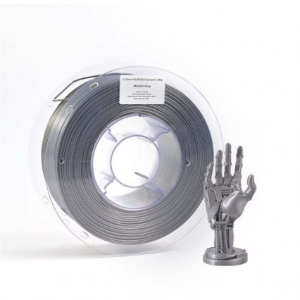 Lyjenny HS PETG Bulk 3D Printer Filament 1KG Metallic Gray 1.75mm Qualified Metal Texture Wholesale 3D Plastic Rods
