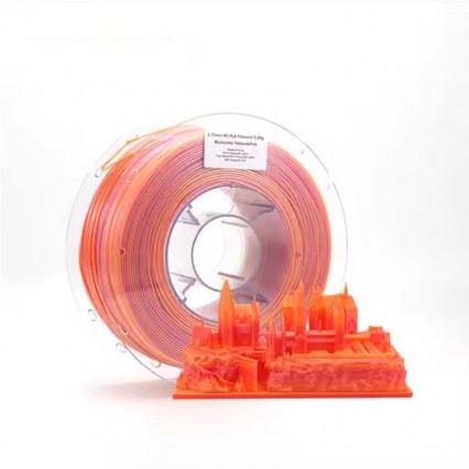 Lyjenny High-speed Printing Filament HS PLA Chameleon Glittering Filament Dual-Color Gradient 1.75mm 1kg/spool - Yellow & Pink Lyjenny High-speed Printing Filament HS PLA Chameleon Glittering Filament Dual-Color Gradient 1.75mm 1kg/spool - Yellow & Pink