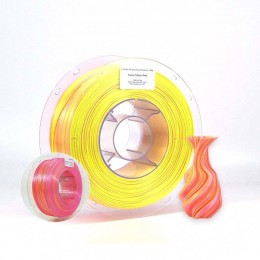 Lyjenny Bulk Filament 3D Printer Silk Filament Dual-color Multi-color Yellow+Pink Filament 1.75mm 1KG Qualified Silky Texture
