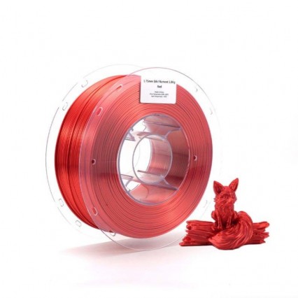 Lyjenny Bulk Filament 3D Printer Silk Filament Single Color Silk Red Glossy&Silky Safety Certificated Competitive Filament