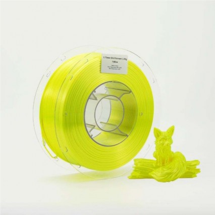 Lyjenny Bulk Filament 3D Printer Silk Filament Single Color Silk Yellow Glossy&Silky Safety Certificated Competitive Filament