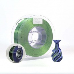 Lyjenny Bulk 3D Printer Filament 1.75mm 1KG Dual-Color Blue+Green Silk Qualified Silky Texture Multi-Color 3D Printer Rods"