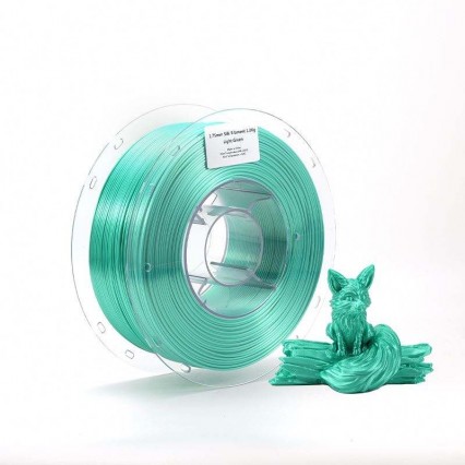 Lyjenny Premium Quality 3D Printer Filament Light Green Silk 1.75mm/2.85mm Glossy Smooth PLA Rods Safe and Cost-Effective