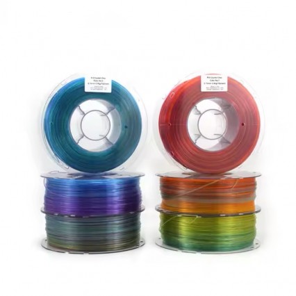 Lyjenny 1kg/spool 1.75mm PLA Filament Sparkle Clear Gradient Aesthetics Series 3D Printer Compatible Plastic Rods  Lyjenny 1kg/spool 1.75mm PLA Filament Sparkle Clear Gradient Aesthetics Series 3D Printer Compatible Plastic Rods