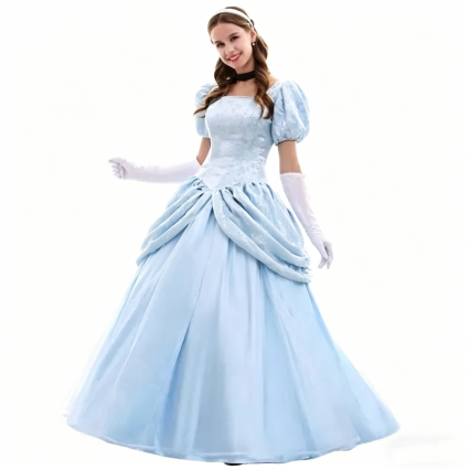 Classic Cinderella Blue Dress | Princess Cosplay Costume Classic Cinderella Blue Dress | Princess Cosplay Costume