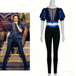 SIX the Musical Catherine Parr Cosplay Costume, Short Top & Pants Performance Outfit