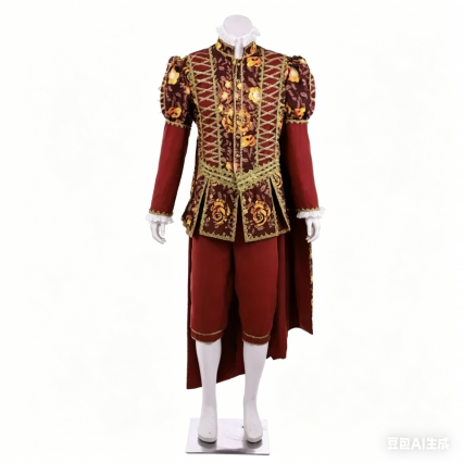 18th Century Victorian Colonial Men's Outfit, Medieval Royal Costume