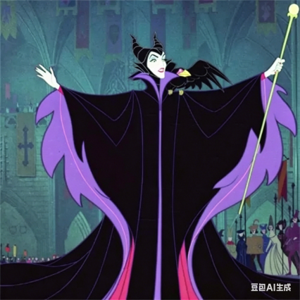 Animation Maleficent Black Long Cape Cosplay Costume, Devil Queen Witch Halloween Gown Robe Animation Maleficent Black Long Cape Cosplay Costume, Devil Queen Witch Halloween Gown Robe