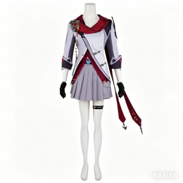 Genshin Impact Childe Tartaglia Female Cosplay Costume, Girls Skirt Uniform Suit