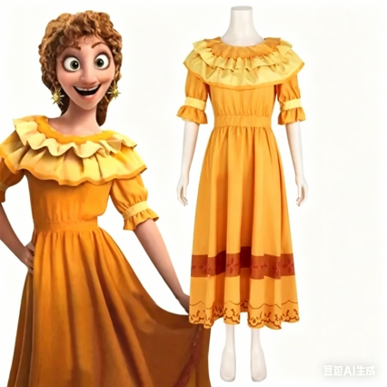 Encanto Pepa Madrigal Cosplay Costume | Party Dress Halloween Carnival Outfits Encanto Pepa Madrigal Cosplay Costume | Party Dress Halloween Carnival Outfits
