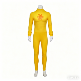 Powerline Performer Cosplay Costume, Unisex Jumpsuit with Belt & Gloves, Performance Bodysuit Tights